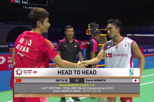 2018年 中国公开赛 SF 男单 石宇奇[中国] vs [日本]桃田贤斗