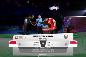 2026年 印度公开赛 SF 男单 乔纳坦·克里斯蒂[印尼] vs [新加坡]骆健佑