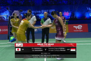 2025年 世界锦标赛 QF 女双 岩永铃&中西贵映[日本] vs [印尼]法布里安娜·德维普吉·库苏马&阿玛莉亚·卡哈亚·普拉蒂维