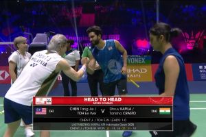 2025年 世界锦标赛 QF 混双 陈堂杰&杜颐沩[马来西亚] vs [印度]德鲁夫·卡皮拉&塔尼莎·克拉斯托