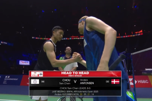 2025年 世界锦标赛 QF 男单 周天成[中国台北] vs [丹麦]安东森