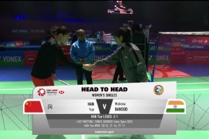 2026年 印度公开赛 R16 女单 韩悦[中国] vs [印度]马尔维卡·班索德