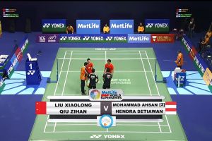 2014年 香港公开赛 F 男双 刘小龙&邱子瀚[中国] vs [印尼]穆罕默德·阿赫桑&亨德拉·塞蒂亚万