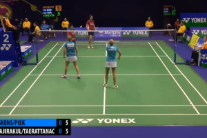 2014年 香港公开赛 R16 女双 埃菲耶·穆斯肯斯&塞莱娜·皮克[荷兰] vs [泰国]普蒂塔·素帕猜恭&沙西丽·德拉达那猜