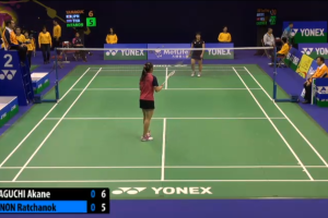 2014年 香港公开赛 R16 女单 山口茜[日本] vs [泰国]拉差诺·因达农