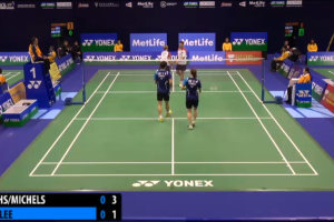 2104年 香港公开赛 R16 混双 麦克·福克斯&比尔吉德·迈克斯[德国] vs [韩国]李龙大&李绍希