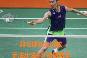 羽毛球名人试教手法步法GIF动图教学合集