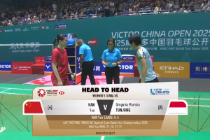 2025年 中国公开赛 QF 女单 韩悦[中国] vs [印尼]格蕾戈丽亚·玛丽斯卡·东宗