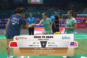 2025年 中国公开赛 QF 女双 贾一凡&张殊贤[中国] vs [马来西亚]吴佩琪&张湄鑫
