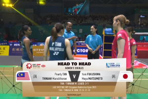 2025年 中国公开赛 QF 陈康乐&蒂娜·穆拉利塔兰[马来西亚] vs [日本]福岛由纪&松本麻佑