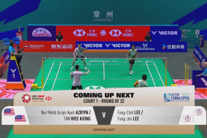 2025年 中国公开赛 R32 男双 努尔·莫哈德·阿兹林·阿尤布&陈蔚强[马来西亚] vs [中国台北]李芳至&李芳任