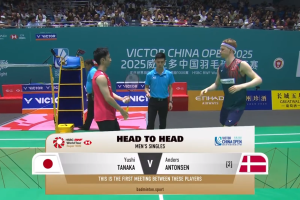 2025年 中国公开赛 R32 男单 田中涌士[日本] vs [丹麦]安东森