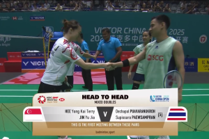 2025年 中国公开赛 R32 混双 许永凯&金羽佳[新加坡] vs [泰国]德差波·普瓦拉努克罗&苏皮萨拉·帕维斯坦帕