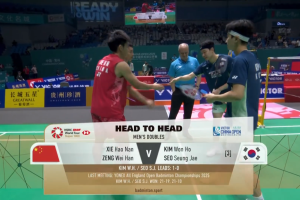 2025年 中国公开赛 R32 男双 谢浩南&曾维瀚[中国] vs [韩国]金元浩&徐承宰