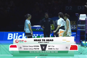 2025年 瑞士公开赛 SF 女双 法布里安娜·德维普吉·库苏马&阿玛莉亚·卡哈亚·普拉蒂维[印尼] vs [中国]贾一凡&张殊贤