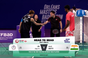 2025年 奥尔良大师赛 SF 男单 林俊易[中国台北] vs [印度]阿尤什·谢蒂