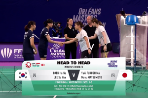 2025年 奥尔良大师赛 SF 女双 白荷娜&李绍希[韩国] vs [日本]福岛由纪&松本麻佑