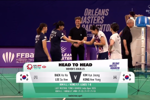 2025年 奥尔良大师赛 F 女双 白荷娜&李绍希[韩国] vs [韩国]金慧贞&孔熙容