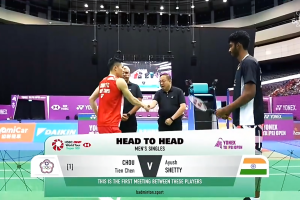 2025年 台北公开赛 SF 男单 周天成[中国台北] vs [印度]阿尤什·谢蒂