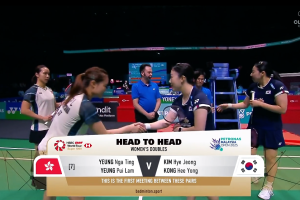 2025年 马来西亚公开赛 R32 女双 杨雅婷&杨霈霖[中国香港] vs [韩国]金慧贞&孔熙容