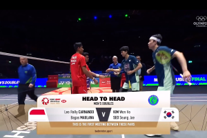 2025年 全英公开赛 F 男双 里奥·罗利·卡尔南多&巴格斯·毛拉纳[印尼] vs [韩国]金元浩&徐承宰