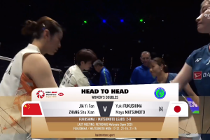 2025年 全英公开赛 SF 女双 贾一凡&张殊贤[中国] vs [日本]福岛由纪&松本麻佑