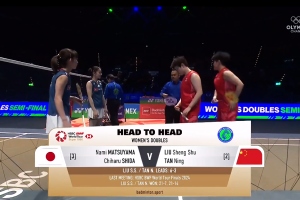 2025年 全英公开赛 SF 女双 松山奈未&志田千阳[日本] vs [中国]刘圣书&谭宁