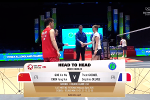 2025年 全英公开赛 QF 混双 郭新娃&陈芳卉[中国] vs [法国]汤姆·吉凯尔&德尔菲娜·德尔吕