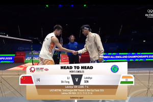 2025年 全英公开赛 QF 男单 李诗沣[中国] vs [印度]拉克什亚·森