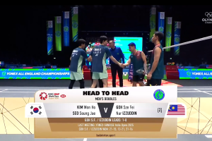 2025年 全英公开赛 R16 男双 金元浩&徐承宰[韩国] vs [马来西亚]吴世飞&努尔·伊祖丁·鲁姆萨尼