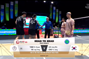 2025年 全英公开赛 R16 混双 杨博轩&胡绫芳[中国台北] vs [韩国]李钟民&蔡侑玎