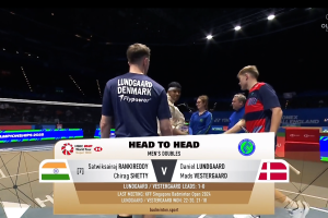 2025年 全英公开赛 R32 男双 萨特维克·赛拉杰·兰基雷迪&奇拉格·钱德拉谢卡尔·谢提[印度] vs [丹麦]丹尼尔·伦加德&麦斯·维斯特加德