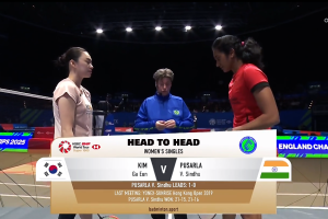 2025年 全英公开赛 R32 女单 金佳恩[韩国] vs [印度]普萨拉·文卡塔·辛杜