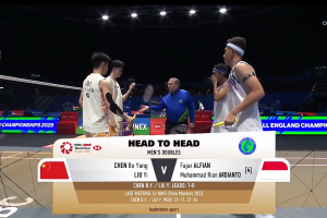 2025年 全英公开赛 R32 男双 陈柏阳&刘毅[中国] vs [印尼]法贾尔·阿尔菲安&穆罕默德·里安·阿迪安托