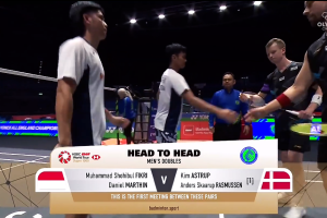 2025年 全英公开赛 R32 男双 穆罕默德·肖希布·菲克里&丹尼尔·马丁[印尼] vs [丹麦]金·阿斯特鲁普&安德斯·斯考劳普·拉斯姆森