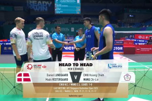 2025年 中国公开赛 R32 男双 丹尼尔·伦加德&麦斯·维斯特加德[丹麦] vs [中国台北]邱相榤&王齐麟
