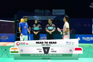 2025年 澳门公开赛 SF 男单 拉克什亚·森[印度] vs [印尼]阿尔维·法汉