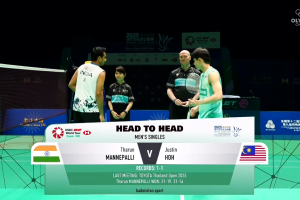 2025年 澳门公开赛 SF 男单 塔伦·曼内帕利[印度] vs [马来西亚]贺首维