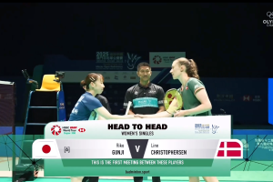 2025年 澳门公开赛 SF 女单 郡司莉子[日本] vs [丹麦]莱恩·克里斯托弗森