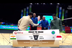 2025年 全英公开赛 R16 男单 拉克什亚·森[印度] vs [印尼]乔纳坦·克里斯蒂