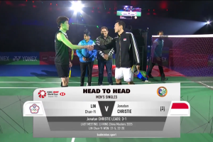 2026年 印度公开赛 F 男单 林俊易[中国台北] vs [印尼]乔纳坦·克里斯蒂