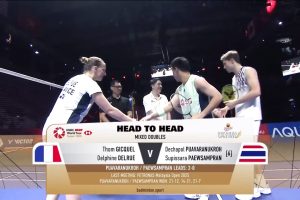 2025年 印尼公开赛 F 混双 汤姆·吉凯尔&德尔菲娜·德尔吕[法国] vs [泰国]德差波·保乌拉努科&苏皮萨拉·帕维斯坦帕