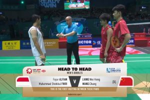 2025年 中国公开赛 SF 男双 法贾尔·阿尔菲安&穆罕默德·肖希布·菲克里[印尼] vs [中国]梁伟铿&王昶