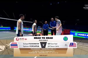 2025年 全英公开赛 R32 混双 德差波·普瓦拉努克罗&苏皮萨拉·帕维斯坦帕[泰国] vs [马来西亚]吴埙阀&赖洁敏