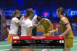 2025年 世界锦标赛 R16 女双 杨雅婷&杨霈霖[中国香港] vs [日本]松山奈未&志田千阳