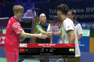 2025年 巴黎世界锦标赛 R64 男单 石宇奇[中国] vs [印度]拉克什亚·森