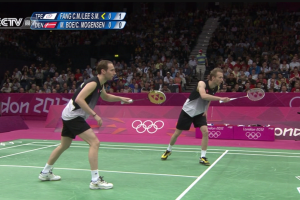 2012年 伦敦奥运会 QF 男双 方介民&李胜木[中国台北] vs [丹麦]鲍伊&摩根森