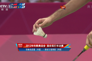 2012年 伦敦奥运会 QF 混双 张楠&赵云蕾[中国] vs [丹麦]费舍尔&彼得森