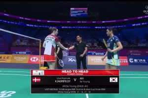 2025年 苏迪曼杯 QF 女单 莱恩·霍尔马克·杰克斯菲德[丹麦] vs [韩国]安洗莹