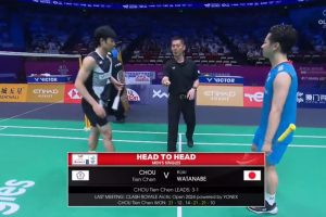 2025年 苏迪曼杯 QF 男单 周天成[中国台北] vs [日本]渡边航贵